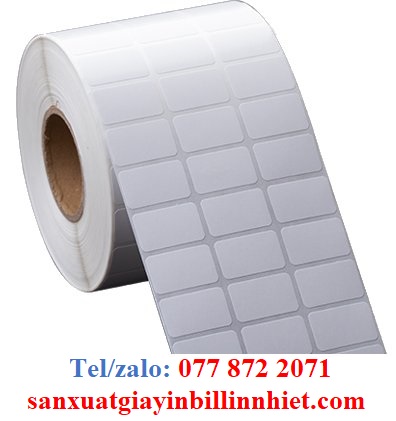 DECAL GIẤY, TEM IN MÃ VẠCH LOẠI 3 TEM TRÊN 1 HÀNG CUỘN 6.000 CON