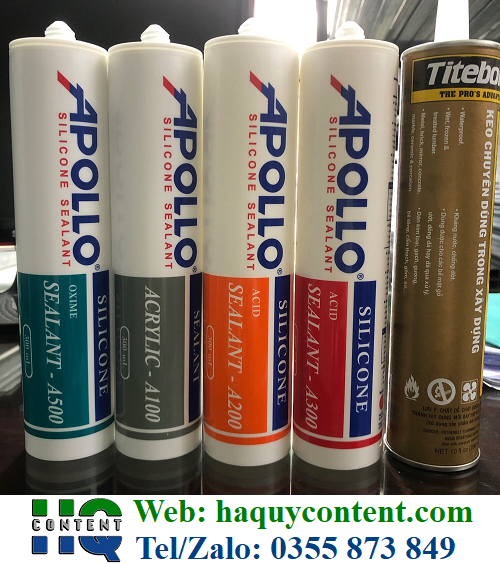 KEO SILICONE A500, A600, A300 THÙNG 25 CHAI GIÁ SỈ