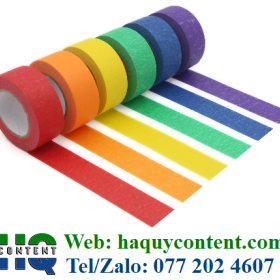 BÁN ĐỦ LOẠI BĂNG KEO GIẤY MÀU ĐỎ, XANH, VÀNG, TRẮNG, TÍM GIÁ RẺ GIAO HÀNG NHANH