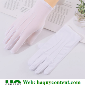 BAO 500 ĐÔI GĂNG TAY VẢI TRẮNG COTTON GIÁ TỐT TPHCM.