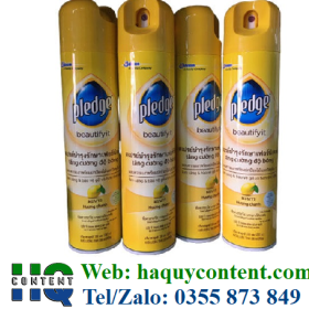 BÌNH XỊT PLEDGE LÀM SẠCH BỀ MẶT NHỰA, CAO SU, ĐÁ CẨM THẠCH GIÁ RẺ