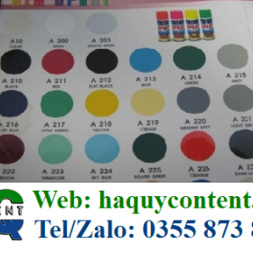 CÁC MÀU SƠN XỊT