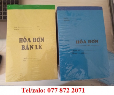 CHUYÊN CUNG CẤP SỈ LẺ QUYỂN HÓA ĐƠN BÁN LẺ