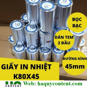CÔNG TY SẢN XUẤT VÀ CUNG CẤP SỈ GIẤY IN NHIỆT K80