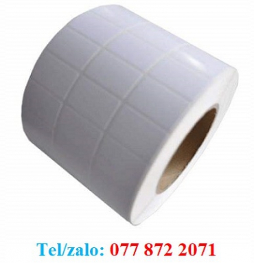 CUỘN TEM DỌC 22MM X 35mm - TEM GIẤY 1 HÀNG 3 TEM GIÁ RẺ