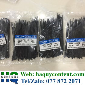 DÂY RÚT NHỰA 15CM BẢN DÀY 4.6LI GIÁ TỐT BAO 25KG