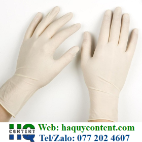 GĂNG TAY CAO SU DÙNG TRONG CHẾ BIẾN, SẢN XUẤT CHẤT TẨY RỬA