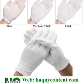 GĂNG TAY TRẮNG DÀI, NGẮN THEO YÊU CẦU