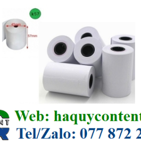 GIẤY IN NHIỆT 57MM ĐẸP, IN CHUẨN SẮC NÉT