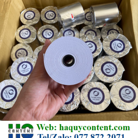 GIẤY IN NHIỆT CUỘN THANH TOÁN HÓA ĐƠN SIÊU THỊ K80