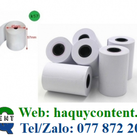 GIẤY IN NHIỆT K57 X38 TRẮNG MỊN, ĐẸP GIÁ RẺ            