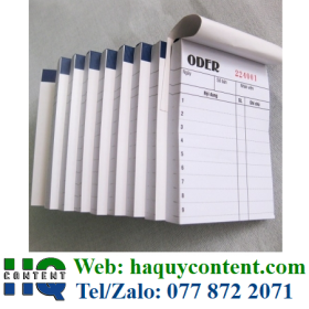 GIẤY IN ORDER 1 LIÊN GIÁ RẺ