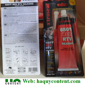 KEO CHỊU NHIỆT RTV RED 650 ĐỘ F BỊT KÍN BÌNH KHÍ,  MÁY BƠM NƯỚC.