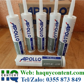 KEO SILICON DÁN KÍNH VÀO TƯỜNG HIỆU APOLLO NỔI TIẾNG