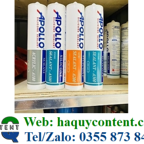 SILICONE APOLLO DÁN KÍNH, BÊ TÔNG, NHÔM NHỰA