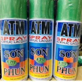 SƠN PHUN GỐC NHỰA ACRYLIC NHANH KHÔ ĐỦ MÀU 