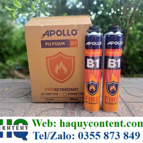 THÙNG 12 CHAI KEO BỌT FOAM CHỐNG CHÁY HIỆU APOLLO