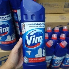 VIM DIỆT KHUẨN HIỆU QUẢ, CHÀ SẠT TOILET NHƯ MỚI