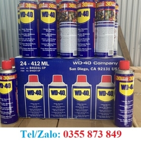 WD-40 XỊT BẢO DƯỠNG, LÀM SẠCH, ĐUỔI NƯỚC CHO XE HƠI