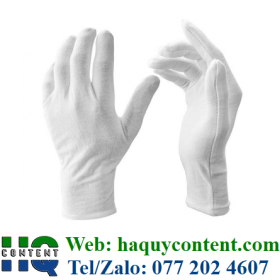 XƯỞNG SẢN XUẤT GĂNG TAY VẢI TRẮNG L, L+2